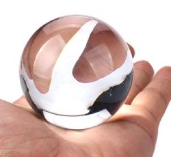 BALLE ACRYLIQUE CRYSTAL 100MM - TRANSPARENTE
